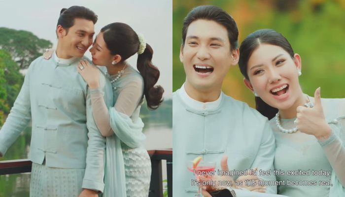 ▲▼「緬甸最帥和尚」白英宣布訂婚。（圖／翻攝自Facebook）