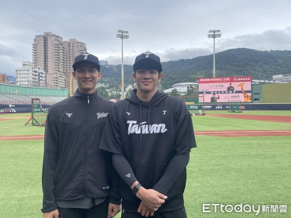 ▲▼經典賽中華隊練習日，沙子宸、林維恩報到。（圖／記者楊舒帆攝）
