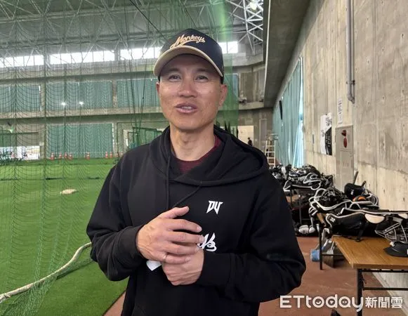 ▲2025年石垣島交流賽樂天桃猿鄭兆行。（圖／記者陳立勳攝）