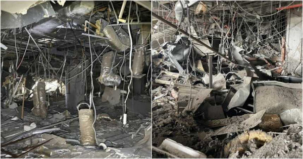 新光三越氣爆現場宛如人間煉獄。（圖／翻攝爆料公社）