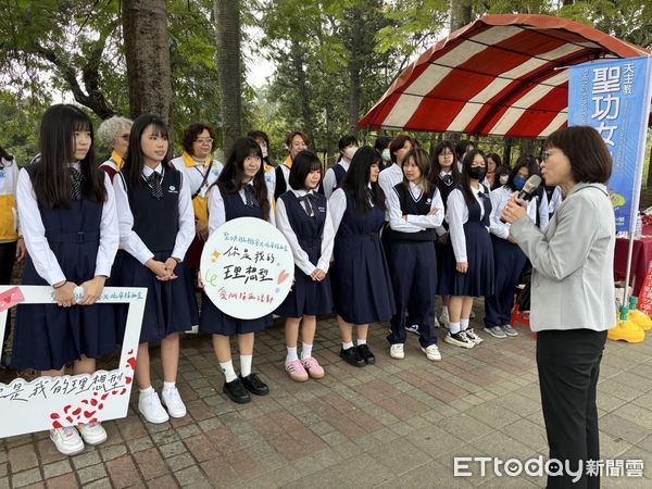 ▲台南捐血站暨私立聖功女中班聯會，於2月15日上午9時至下午5時，合作舉辦「青春熱血，你是我的理想型！」捐血活動。（圖／記者林東良翻攝，下同）