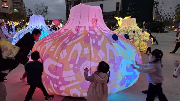 ▲2025台灣燈會城市聚光燈5D互動多元燈飾匯集