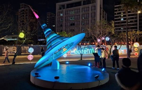 ▲2025台灣燈會城市聚光燈5D互動多元燈飾匯集