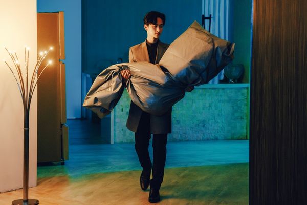 ▲《獨佔接班人》映後直播：主演群毛祁生（左下）、張家陞（右下）、徐瑋澤（左上）、朴靖恆（右上）首播映後直播，跟粉絲共度情人節。（圖／LINE TV提供）