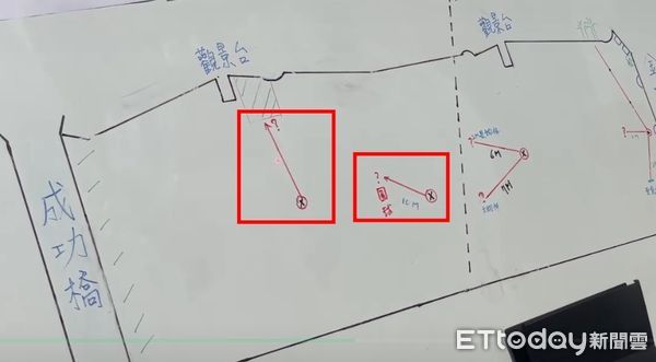 ▲▼高雄分屍案打撈第11天，今日搜索重點。（圖／記者吳世龍攝）