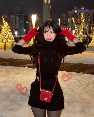 ▲李多慧曬出一系列在北海道旅遊的辣照。（圖／翻攝自Instagram／le_dahye）