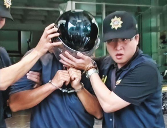 下毒奪走4條人命的朱男（中）被依殺人罪起訴，最終遭判無期徒刑定讞。（東森新聞提供）