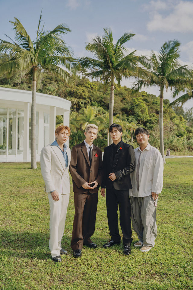 ▲▼婁峻碩、焦凡凡沖繩婚禮。（圖／想不到音樂工作室提供）