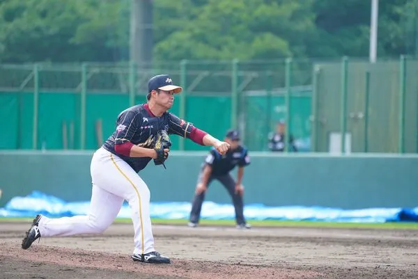 ▲2025年石垣島交流戰樂天桃猿投手王志煊。（圖／樂天桃猿提供）