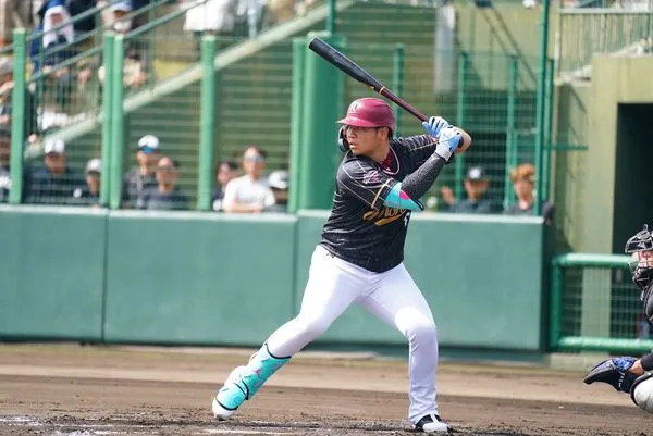 ▲2025年石垣島交流戰樂天桃猿陳佳樂。（圖／樂天桃猿提供）