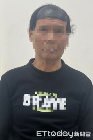 ▲▼陳男到全聯超市偷45元火鍋料，陳男為了規避查緝，用奇異筆在禿頭上畫上假髮，監視器拍下陳男犯行、             。（圖／記者陳以昇翻攝）