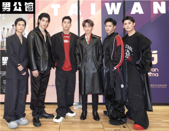 ▲演員群石知田（左起）、羅宏正、周予天、吳思賢、張立昂與陳奕。（圖／艾瑞克艾斯股份有限公司提供）