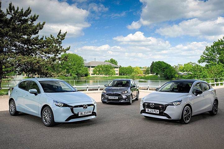 ▲Mazda 2英國全面取消汽油動力，改換Yaris貼牌而來的油電系統。（圖／翻攝自Mazda）