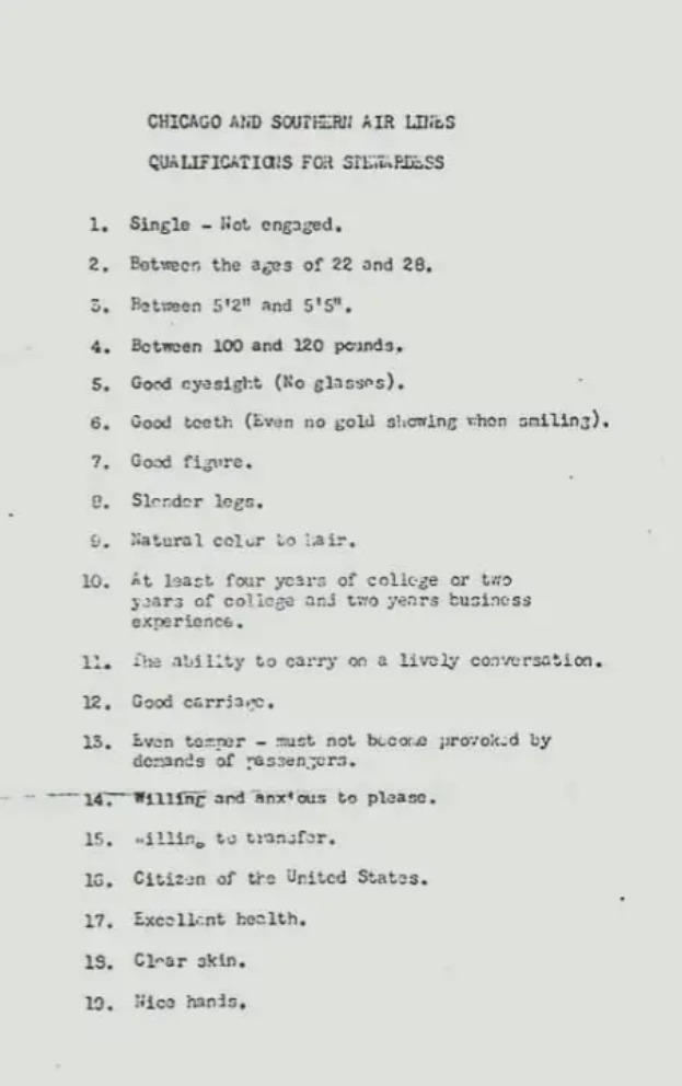 ▲▼70年前空姐「錄取條件」超驚人　一票網傻眼：以為在玩Tinder。（圖／翻攝airandspace.si.edu、Reddit）