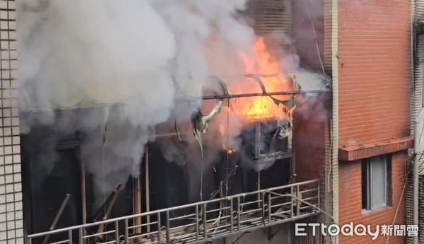 ▲▼       基隆民宅火警      。（圖／記者郭世賢翻攝）