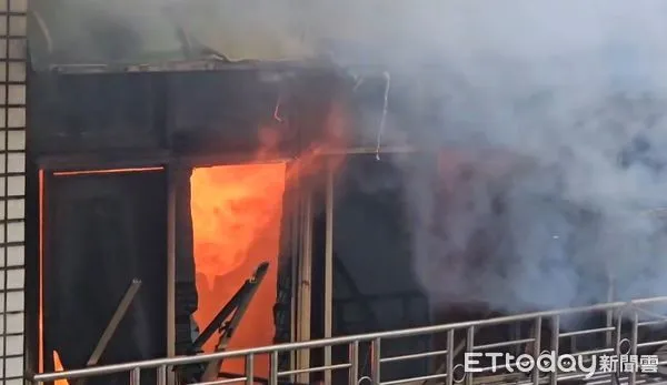 ▲▼       基隆民宅火警      。（圖／記者郭世賢翻攝）