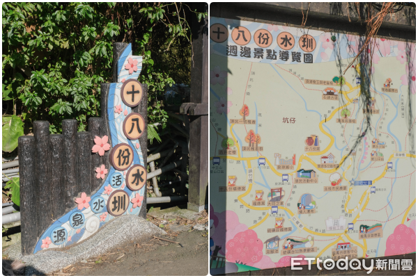 ▲陽明山北投區泉源里「十八份水圳步道」,櫻花,三色櫻,文化大學。（圖／記者彭懷玉攝）