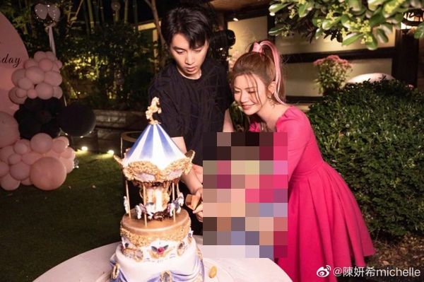 ▲陳曉陳妍希最後合體畫面。（圖／翻攝自陳妍希微博）
