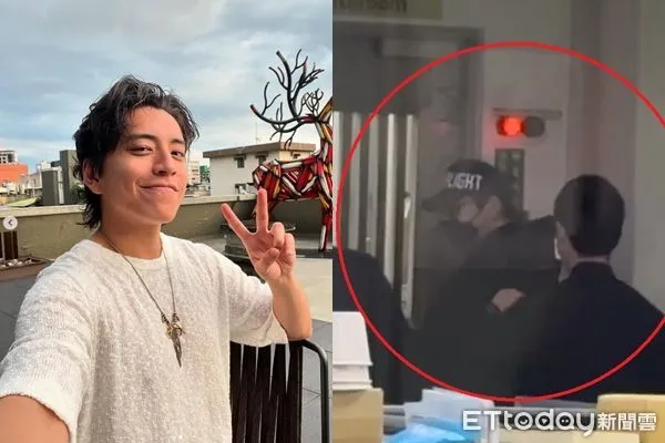 ▲▼王大陸頭戴1280元的喬丹帽進入候訊室等待             。（圖／記者陳以昇翻攝、王大陸IG）