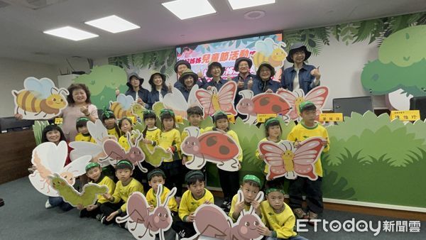 ▲陳亭妃攜手市議員陳秋萍、蔡秋蘭、陳碧玉、陳怡珍、周麗津、李偉智及蔡旺詮，正式公布2025年兒童節活動搶先上映「妃妃姐姐陳亭妃叢林奇遇記」盛大登場。（圖／記者林東良翻攝，下同）