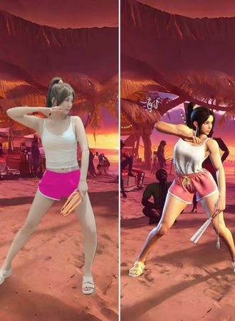 ▲解婕翎Cosplay《快打旋風6》（Street Fighter 6）中的性感角色不知火舞。（圖／翻攝自解婕翎IG）