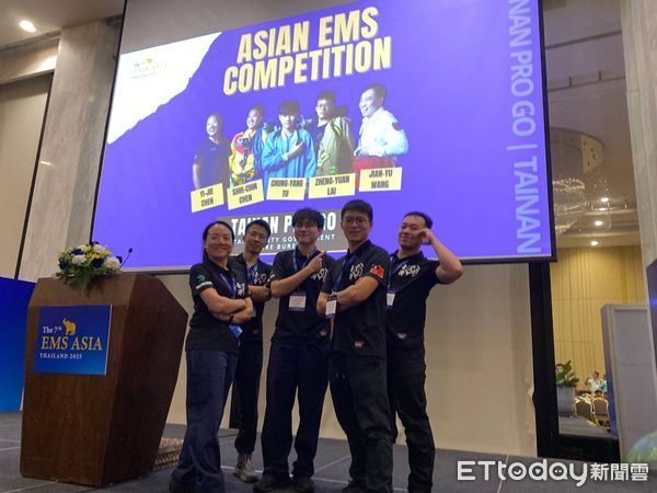 ▲台南市消防局及奇美醫院組成的TAINAN PRO GO取得預賽第一名闖入決賽，另分別由新北市及香港隊取得決賽資格。（圖／記者林東良翻攝，下同）