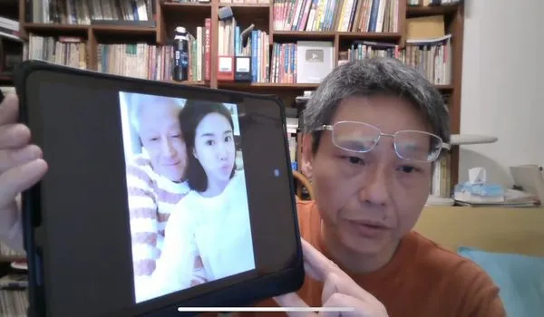 ▲媒體人謝寒冰爆多張曹興誠與小三合照。（圖／翻攝自YouTube／謝寒冰）