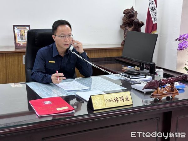▲屏東警分局長林明波            。（圖／記者陳崑福翻攝）