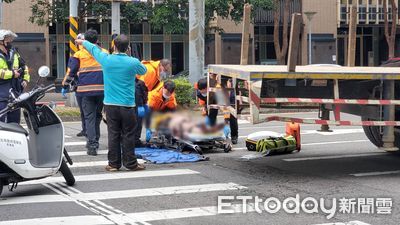 快訊／北市中山區吊臂貨車擦撞！　女子左腿、骨盆骨折送醫搶救中