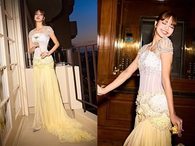 Lisa《白蓮花大飯店3》首映同款高跟鞋神到了 蝴蝶結+水鑽英國皇室也愛穿