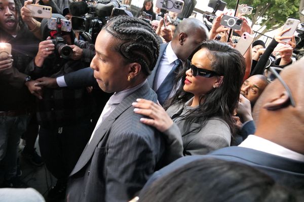 ▲歌手A＄AP Rocky涉槍擊案獲無罪！　激動衝向蕾哈娜緊抱&hellip;她淚崩。（圖／達志影像）