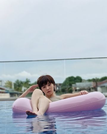 ▲王瞳曬出了一系列泳裝美照。（圖／翻攝自Instagram／hitomiwu）