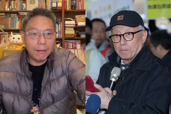 謝寒冰、曹興誠。（合成圖／翻攝自謝寒冰YouTube、記者湯興漢攝）