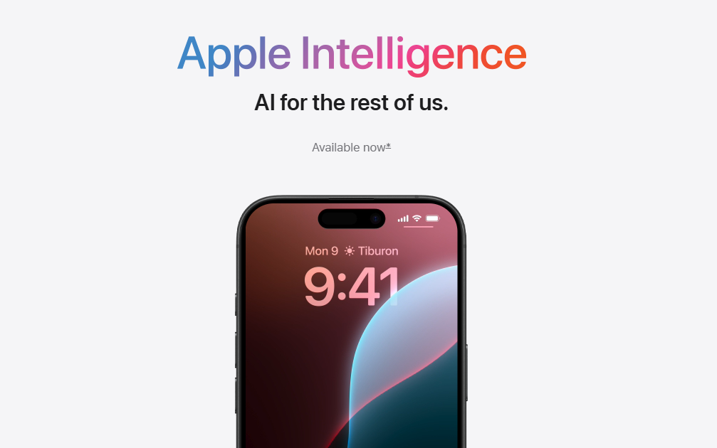 ▲▼蘋果人工智慧Apple Intelligence。（圖／翻攝自Apple官網）