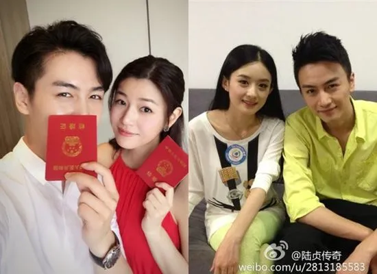 ▲陳曉被算出可能復合趙麗穎。（圖／翻攝自微博）