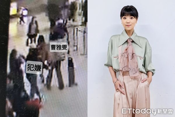 ▲▼金曲歌后曹雅雯(右)遭新加坡籍女粉絲跟蹤騷擾             。（圖／記者陸運陞翻攝）