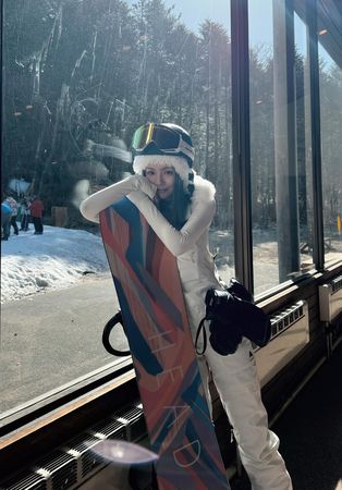 ▲鮪魚近日飛往日本滑雪。（圖／翻攝自Facebook／徐瑋吟 鮪魚）