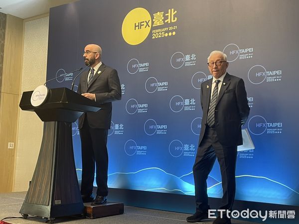 ▲▼HFX主席范普拉格（Peter Van Praagh）與聯電創辦人曹興誠。（圖／記者陶本和攝）