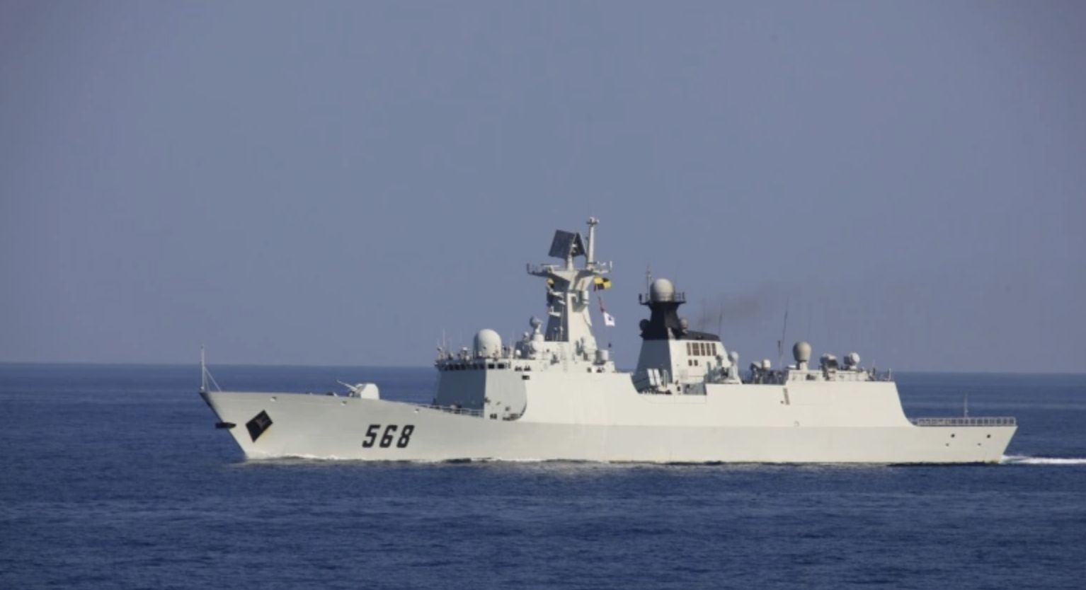 ▲解放軍海軍054A型護衛艦衡陽艦（舷號，568）。（圖／翻攝百度百科）