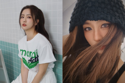 周曉涵灰色美瞳「對鏡邪笑」成暗黑少女! 驚人反差網嚇:認不出來