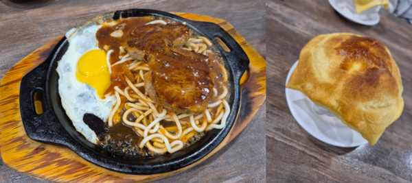 ▲邊荷律曬出了台式牛排與酥皮濃湯的照片。（圖／翻攝自Thread／yuling34）