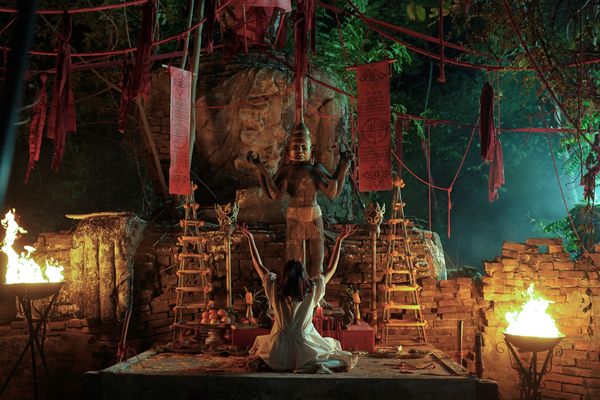 ▲《邪降女帝》中的法器、儀式皆有所考究。（圖／威視提供）