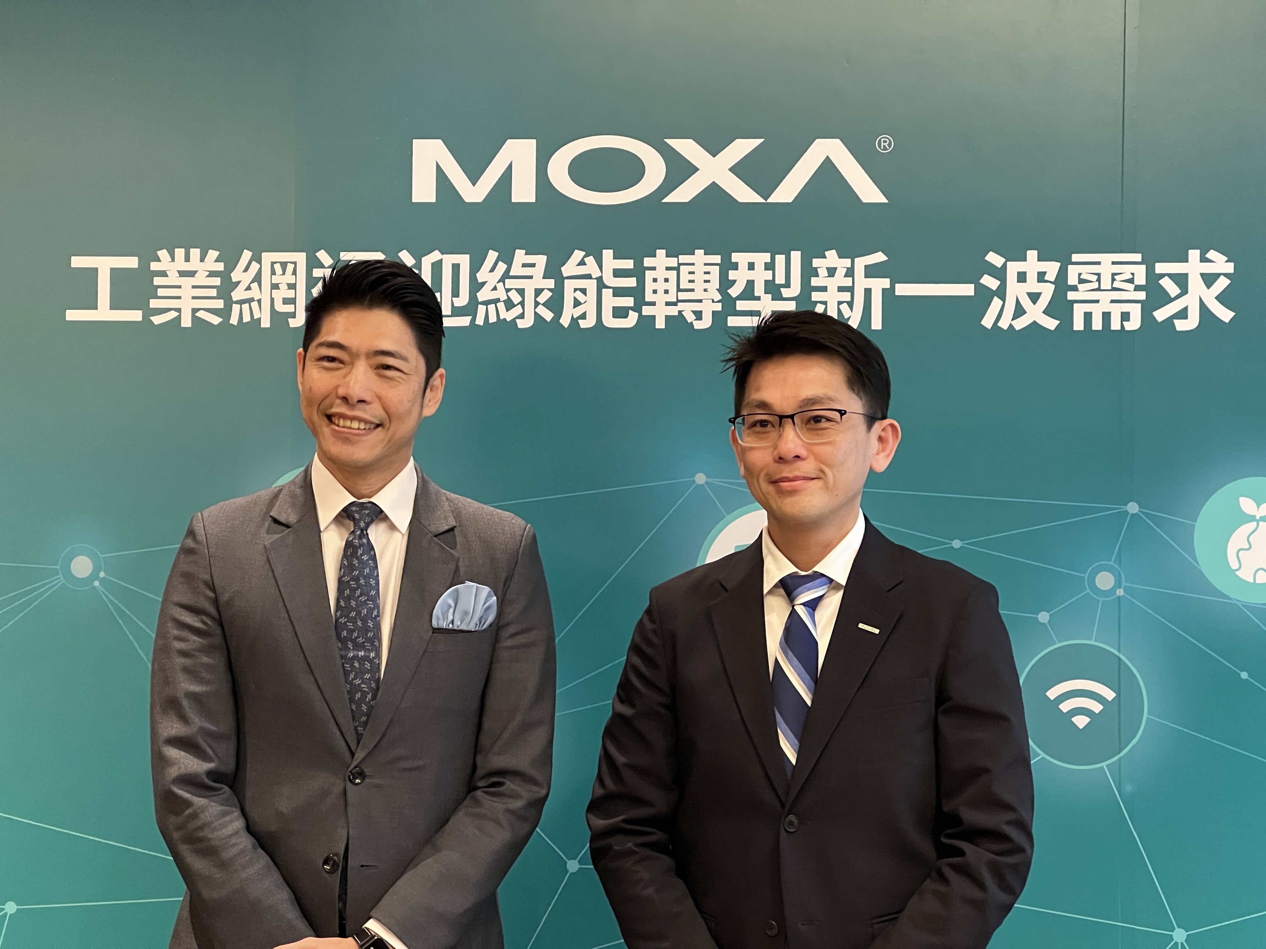▲▼左起為Moxa泛亞暨台灣區總經理林世偉、泓德能源研發長蔡知達。（圖／記者高兆麟攝）