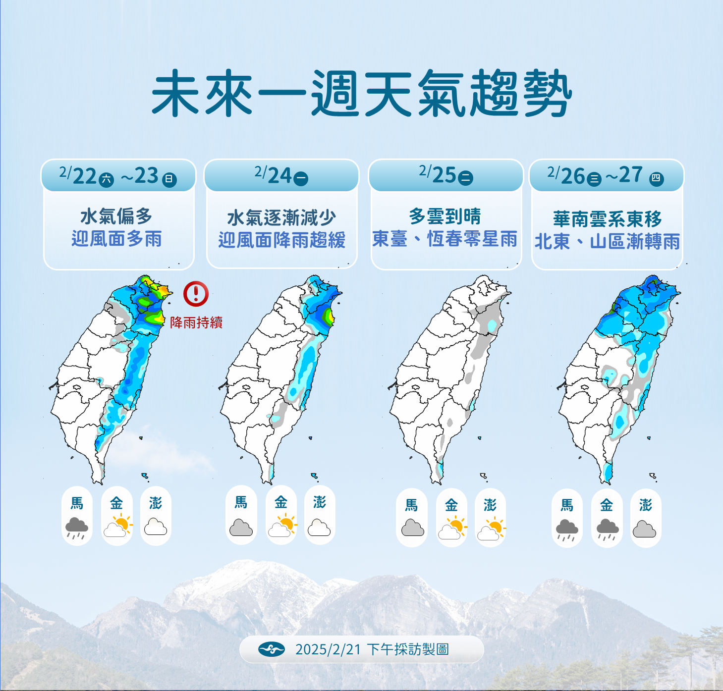 ▲▼天氣趨勢。（圖／氣象署提供）