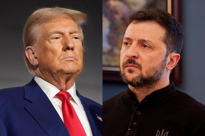 ▲烏克蘭總統澤倫斯基將赴華府與美國總統川普會談。（左圖／達志影像／美聯社、右圖／路透）