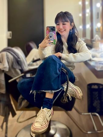 ▲愛紗已漸漸走出悲傷，重新找回了笑容。（圖／翻攝自Facebook／千田愛紗 Aisa Senda）