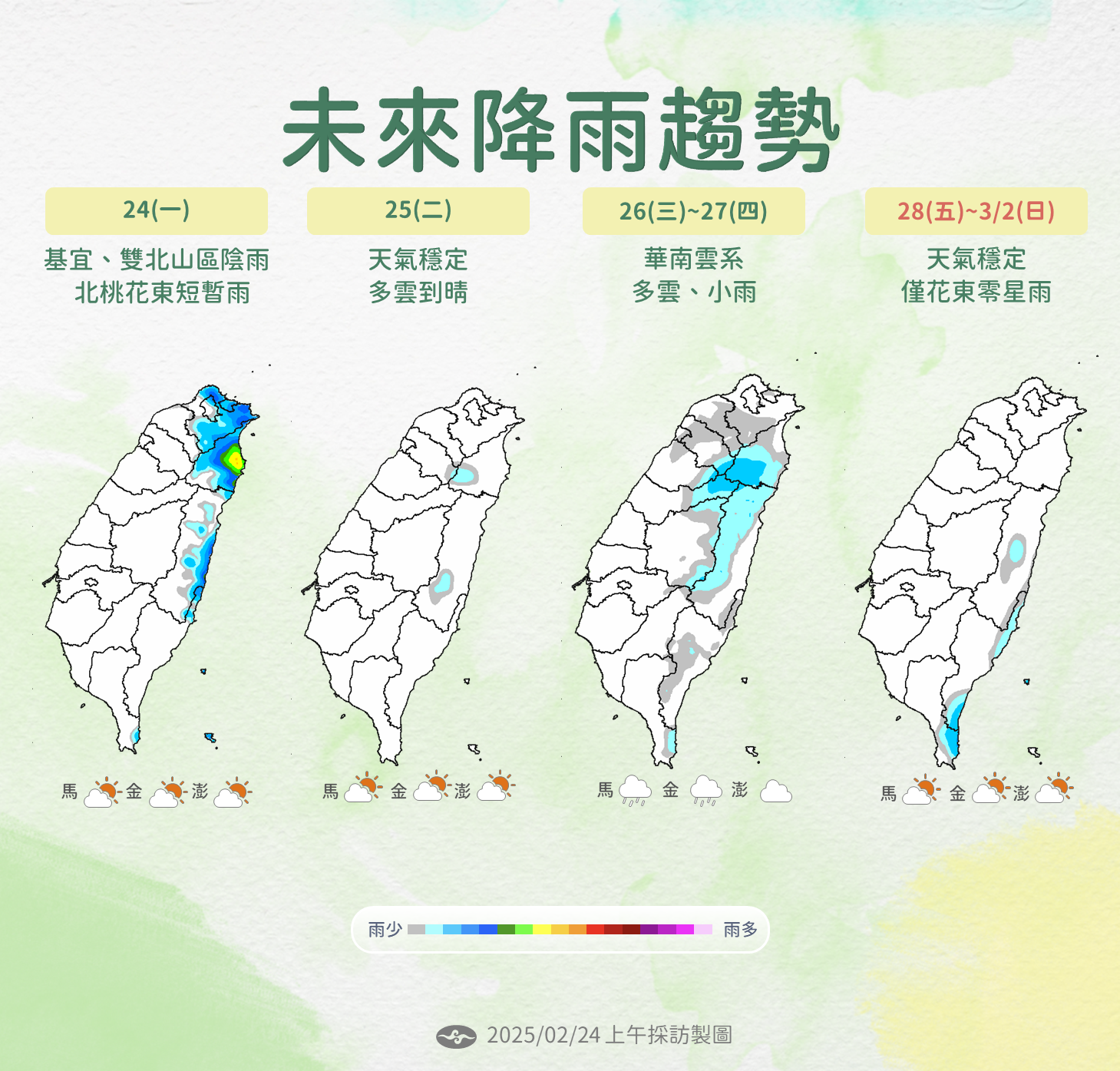 ▲▼天氣趨勢。（圖／氣象署提供）