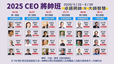 AI大趨勢下的智慧淬煉　CEO力薦「將帥班」 5／23開班即起報名