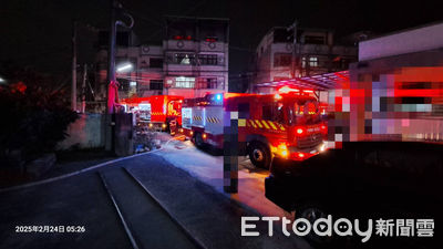 快訊/嘉義民宅凌晨火警! 男租客「倒臥房門口」慘被燒成焦屍