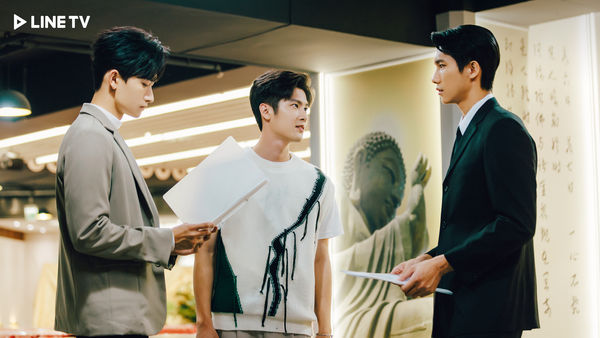 ▲《獨佔接班人》毛祁生、張家陞關係逐漸曖。（圖／LINE TV提供）